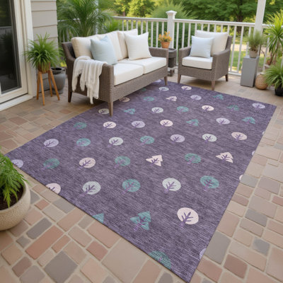 Machine Washable Indoor/Outdoor Chantille ACN2550 Geometric Rug