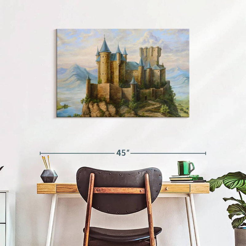 Lilie Castles, 24" H x 36" W