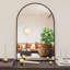 Miroir d'appoint à cadre en métal, miroir arqué Bathrrom pour mur-1382435136-1382435138