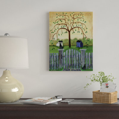 " Country Cats Under Willow Tree " by Cheryl Bartley