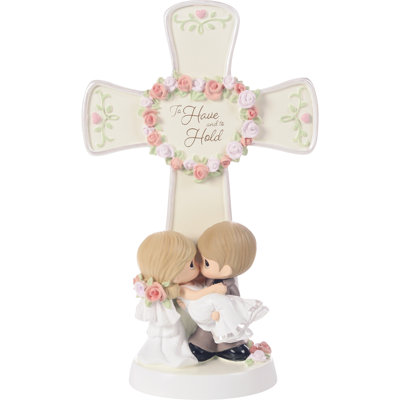 Figurine Precious Moments Bridge and Groom with Flowers