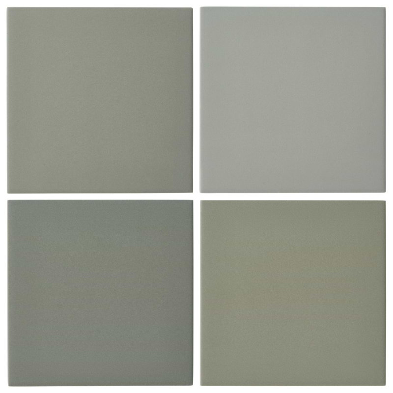 Born 5X5 Matte Porcelain Tile, Sage Green