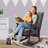 Rocking Chair with Solid Wood Legs-254849778