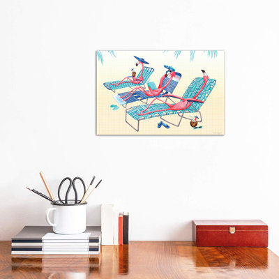 " Flamingos Beach " by Amélie Legault