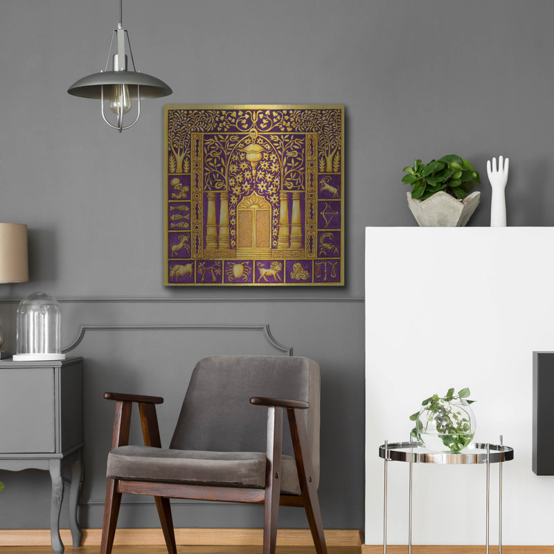 «Ivy Bronx», Année juive de l'arche synagogue, par Andrea Strongwater, art mural en métal, H 24 po x l 24 po