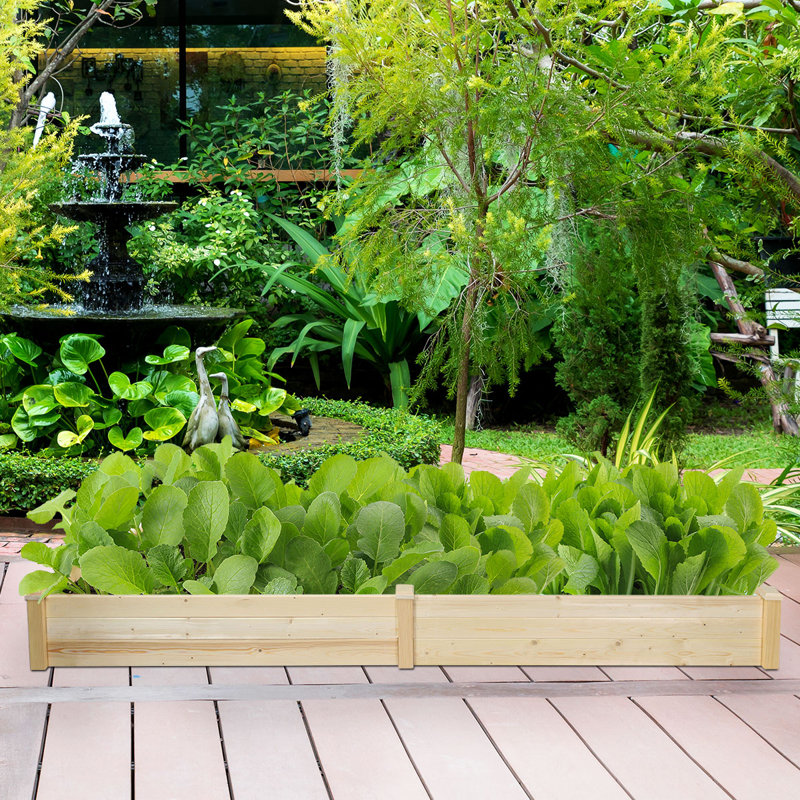 Swerve Wood Raised Garden Bed