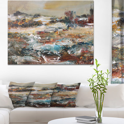 Paysage en hiver - reproduction sur toile tendue