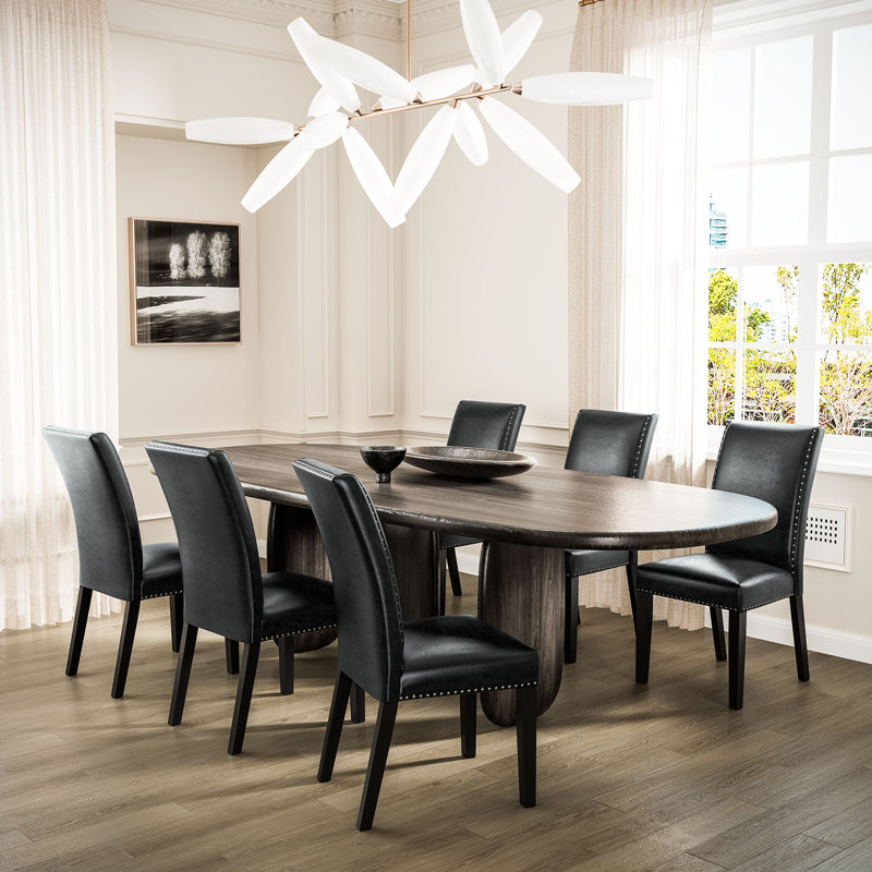 Cerritos Upholstered Dining Chair, Black