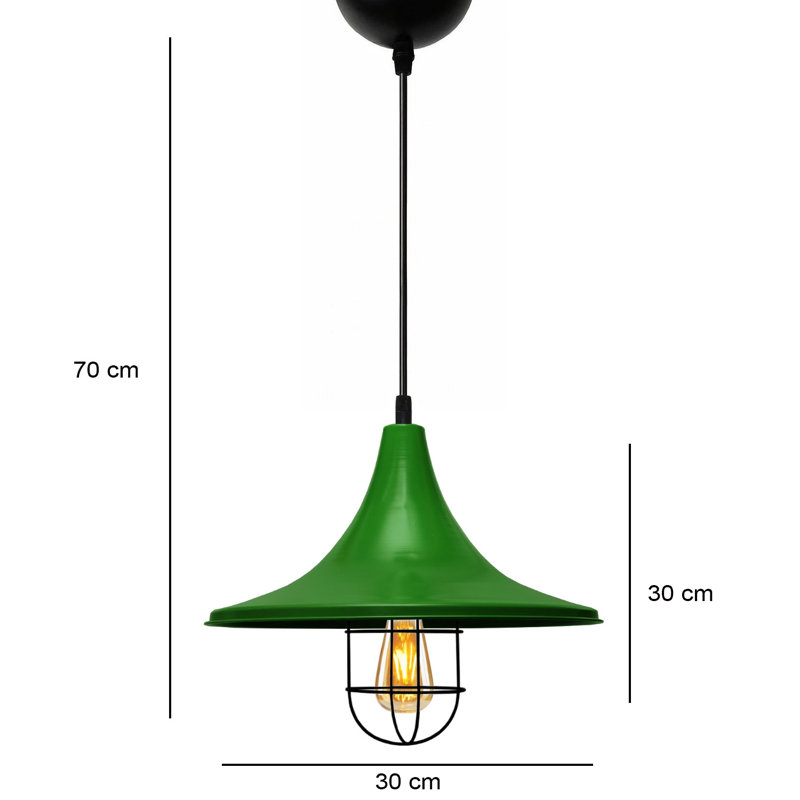 Luminaire suspendu conique à 1 lumière Chouinard