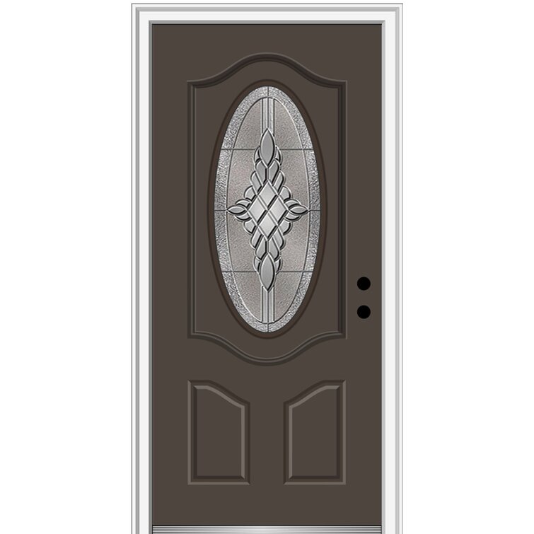 Shop Fiberglass ¾ Oval Light Front Entry Doors