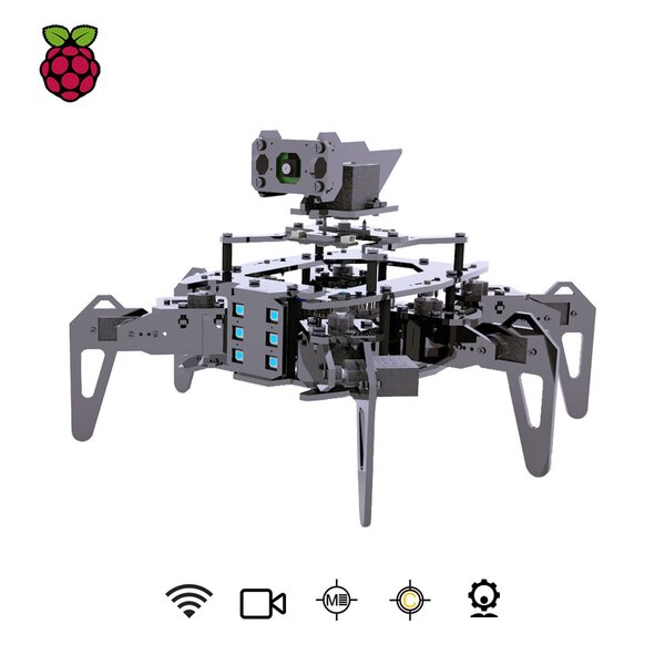 Adeept Raspclaws Hexapod Steam Spider Robot Kit 