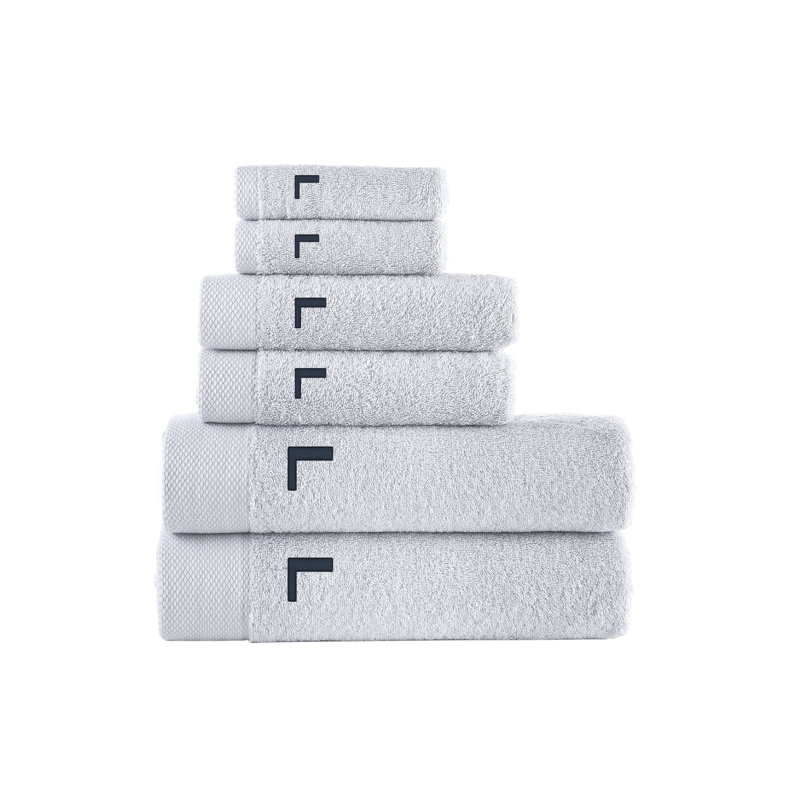 Dierks 6 pcs Towel Set, L, Silver