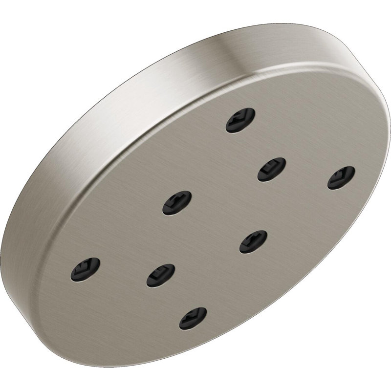 Rain Dual Shower Head with H2Okinetic Technology, Lumicoat Stainless