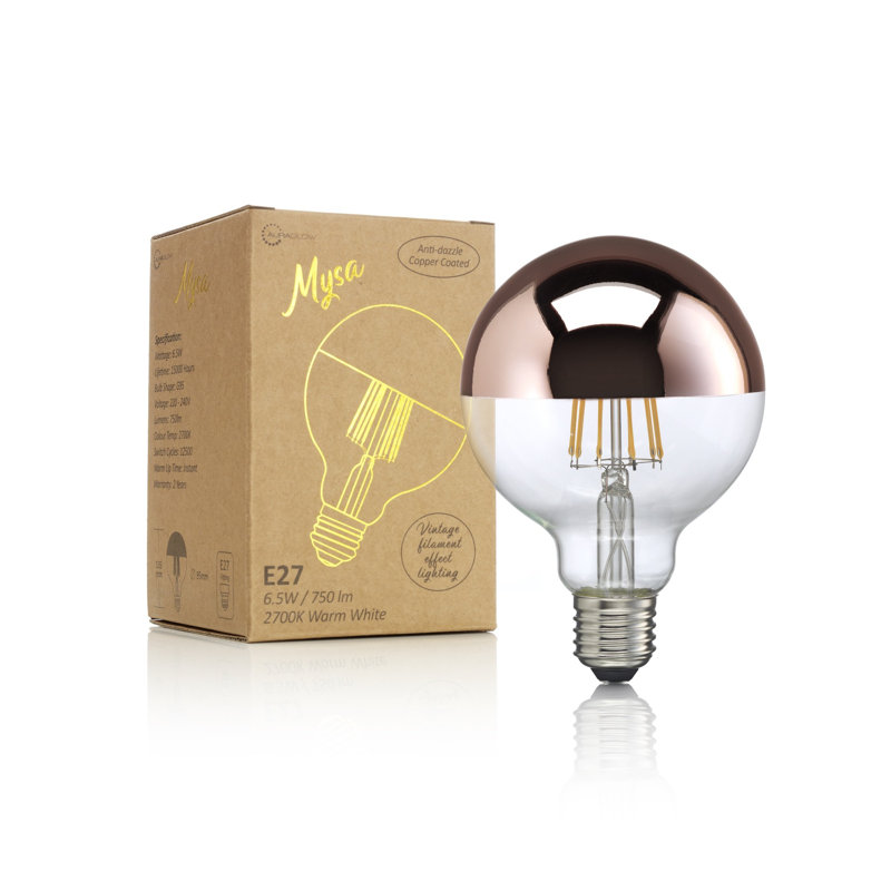 Fulcher 7W E27 LED Vintage Edison Globe Light Bulb Amber