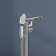 1 Handle Clawfoot Tub Faucet with Diverter