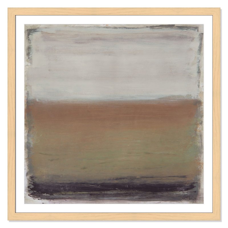 «Arizona Print» par Casa Fine Arts, Impression encadrée naturelle avec passe-partout, H 42,5 po x l 42,5 po x P 1,25 po