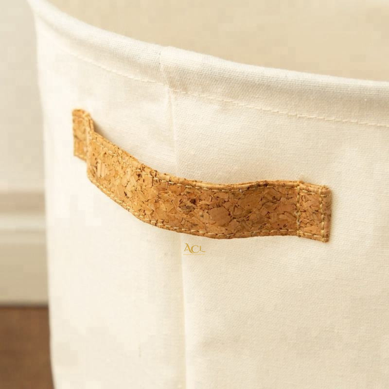August Grove Fabric Decorative Basket, 35cm H x 30cm W x 30cm D