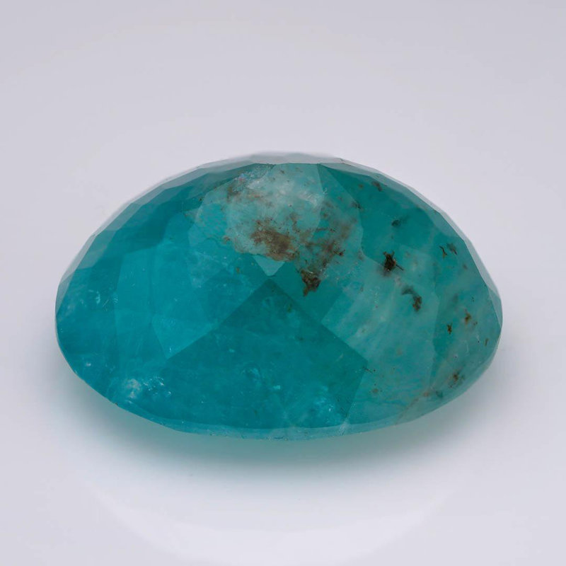 Pierre de grandidierite naturelle certifiée 21,81 carats