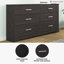 Commode double 6 tiroirs Eria