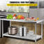 182.9cm W Metal Top Workbench