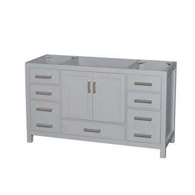 Sheffield 59" Freestanding Single Vanity Base Only