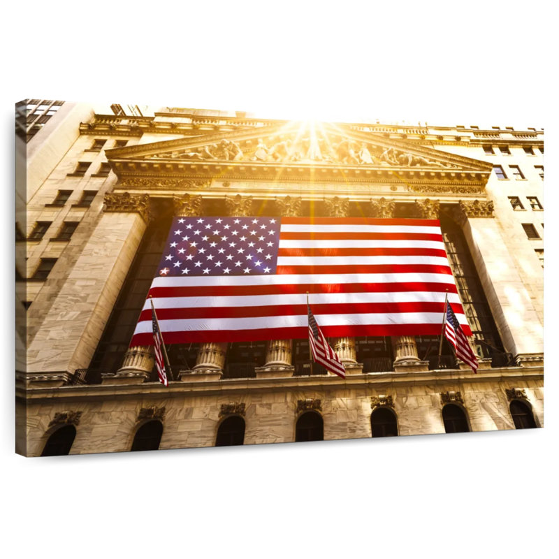 Borges Wall Street US Flag, 30" H x 45" W