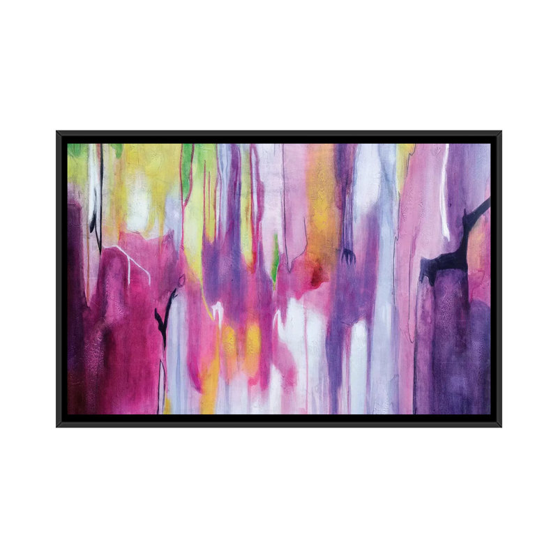«Explosion Magenta II», impression sur toile, H 18 po x l 26 po x P 1,5 po, Toile avec cadre noir