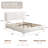 Haden Lambswool Boucle Upholstered Platform Bed Frame with Headboard-106802334-107248017