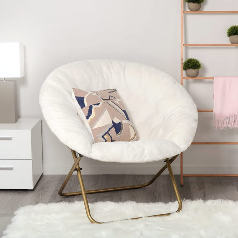 Capitonnage Donamarie de 25 po de largeur, Fausse fourrure blanche