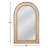 Kenta Rattan Arch Floor Mirror