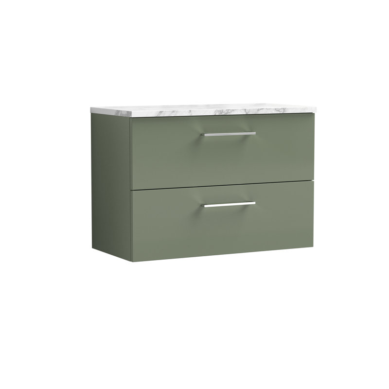 Arno 80.5cm Single Bathroom Vanity Base Only, Satin Green