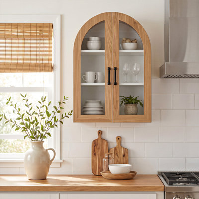 30" H Modern Wall-Mount Kitchen Pantry Cabinet