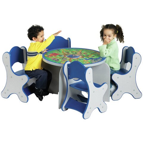 Safari Kids Play Or Activity Table and Chair Set