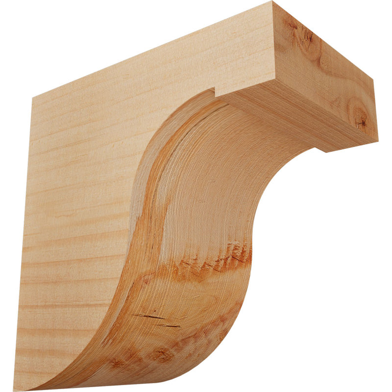 Del Monte Corbel, H 6 po x l 3,5 po x P 6 po, Sapin de Douglas, Lisse