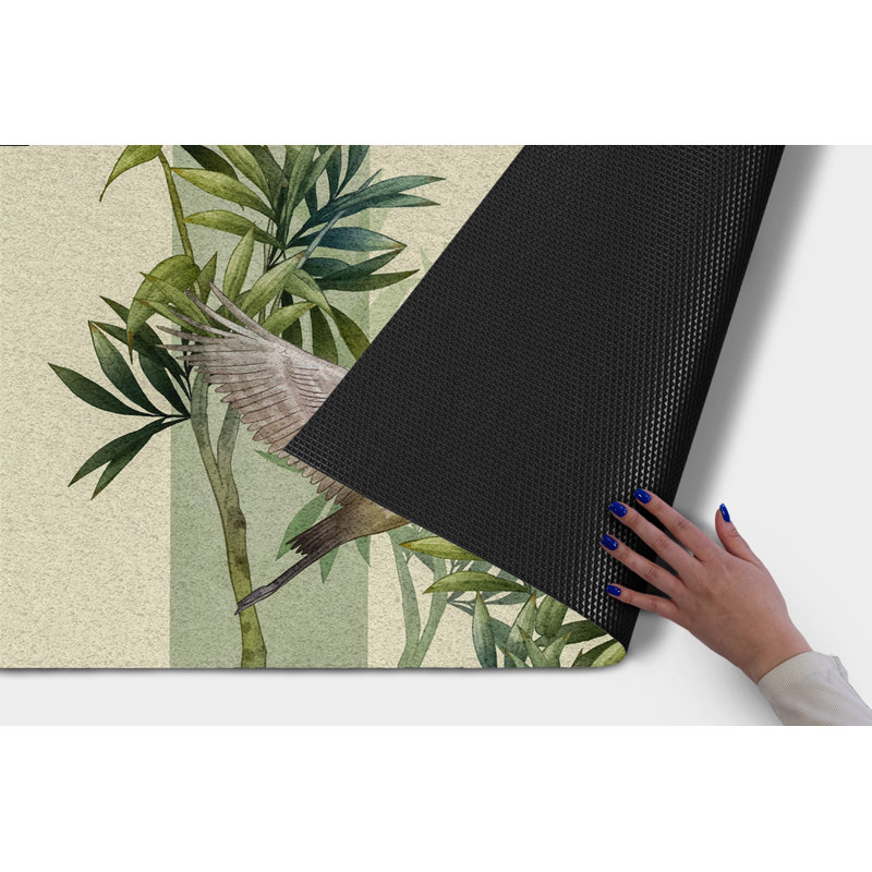 Japanese Style Non-Slip Outdoor Door Mat, 39.3" W x 59" L 