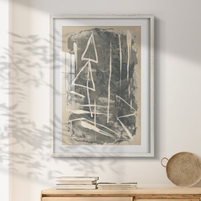 Mapa Linea II -Framed Print