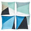Cubist Square Silk Pillow Cover & Insert