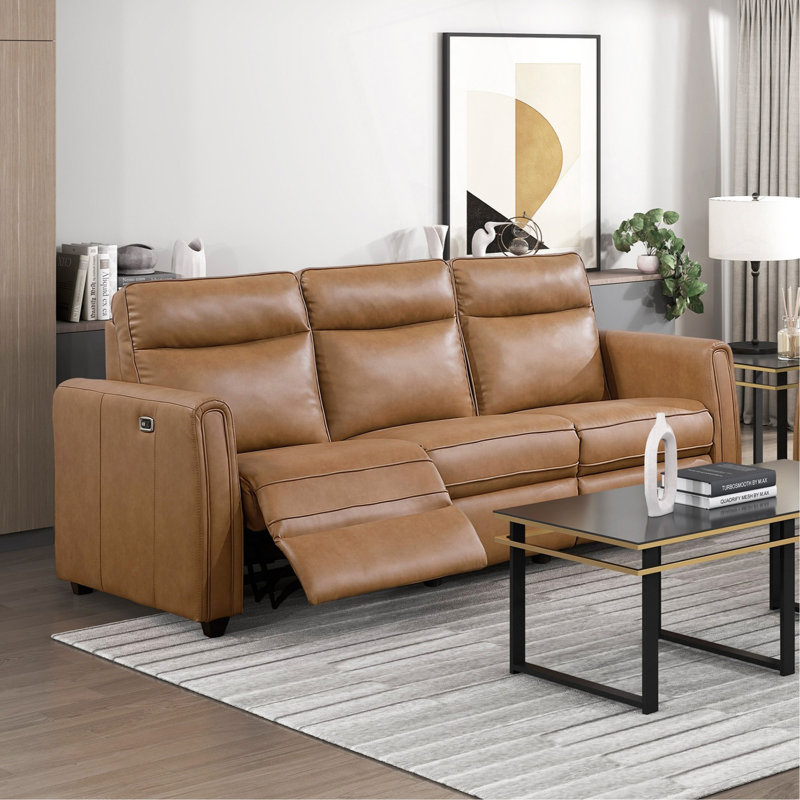 Ensemble de canapé inclinable électrique moderne 2 pièces avec canapé et causeuse USB Ports Zero