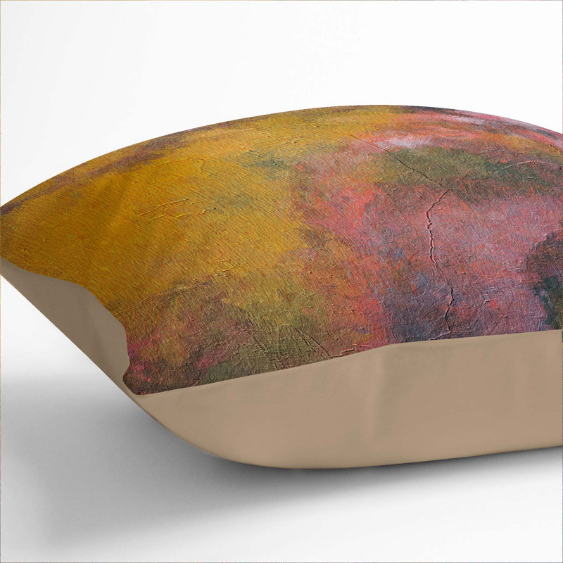 Abstract Square Throw Cushion, Stone, 40cm H x 40cm W x 15cm D