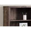 Bibliothèque contemporaine à 4 tablettes en brun, pour bureau et chambre à coucher, bibliothèque spacieuse à 5 niveaux avec rangement brun, bureau de chambre à coucher au design moderne, 1 tablette inférieure stable
