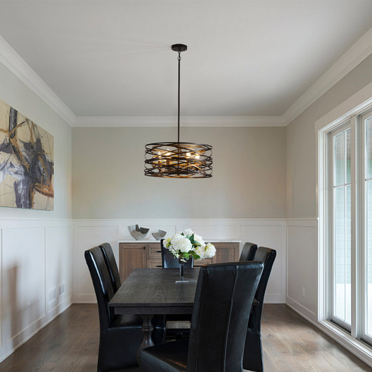 Ameal 6-Light 19.68 inch Oversize Unique Design Adjustable Pendant Light