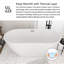 Baignoire de trempage autoportante en acrylique lustré 67 po x 31 po