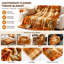 Jeté d'automne à imprimé citrouille à carreaux, couverture en molleton décorative chaude pour canapé-lit, salon, décoration d'automne-134290605