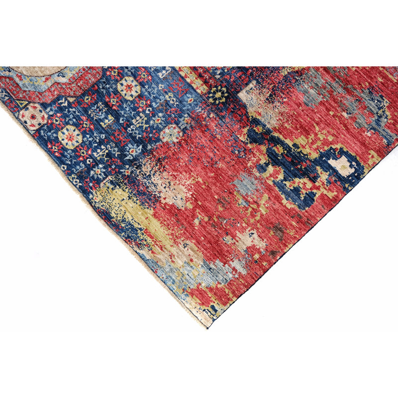Tapis multicolore de haute qualité noué à la main