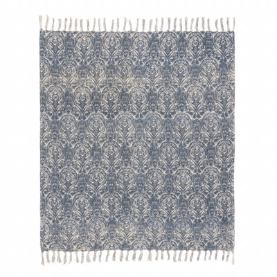 Durelle Throw Damask Machine Woven Blanket