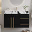 Meuble-lavabo flottant 36 po avec lavabo en céramique et plateau en faux marbre 36 po