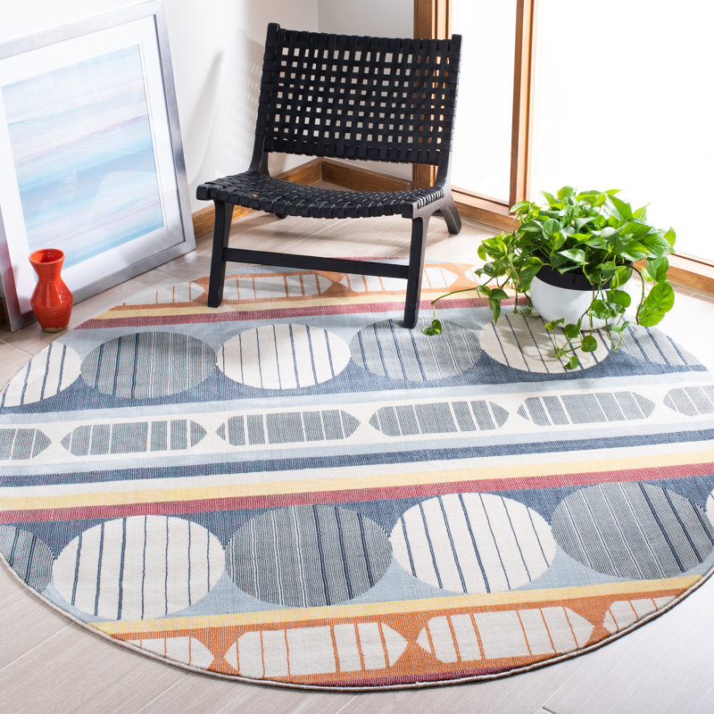 Tapis à performance géométrique Hornbeck 300, Rond 6 pi 7 po