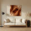 Gradient Abstract 52, art mural en métal brun-768532199