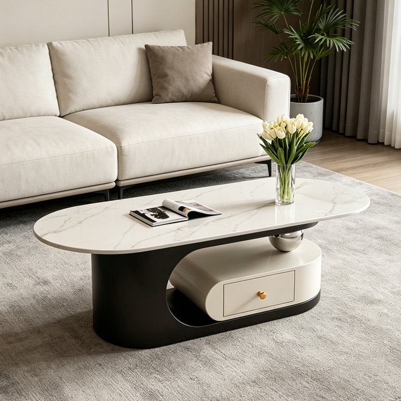 Cierra, H 15,7 po x L 51,2 po x l 27,6 po, Blanc / Gris