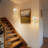 1-light Brass Dimmable Armed Wall Sconces